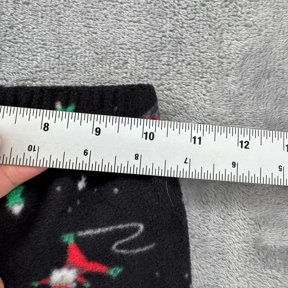 Jammies For Your Families 4‎ Christmas Pajama Set Santa Snowboard Green Black